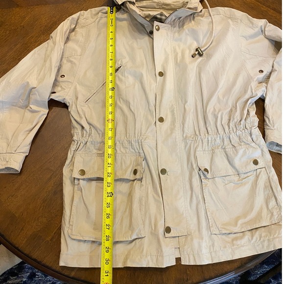 Burberrys of London Hooded Rain Coat Lightweight Jacket‎ Beige Size M |G1 - Picture 8 of 9